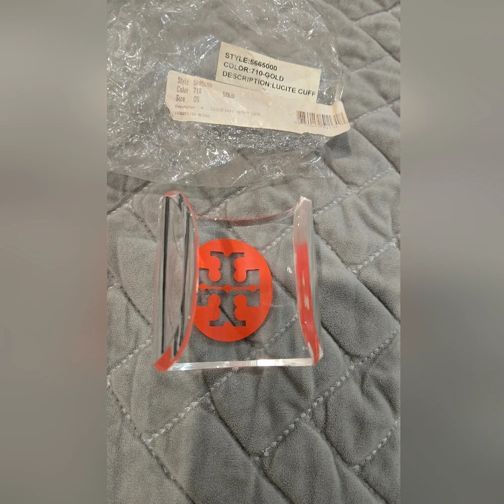 Tory Burch Lucite Cuff. NEW.